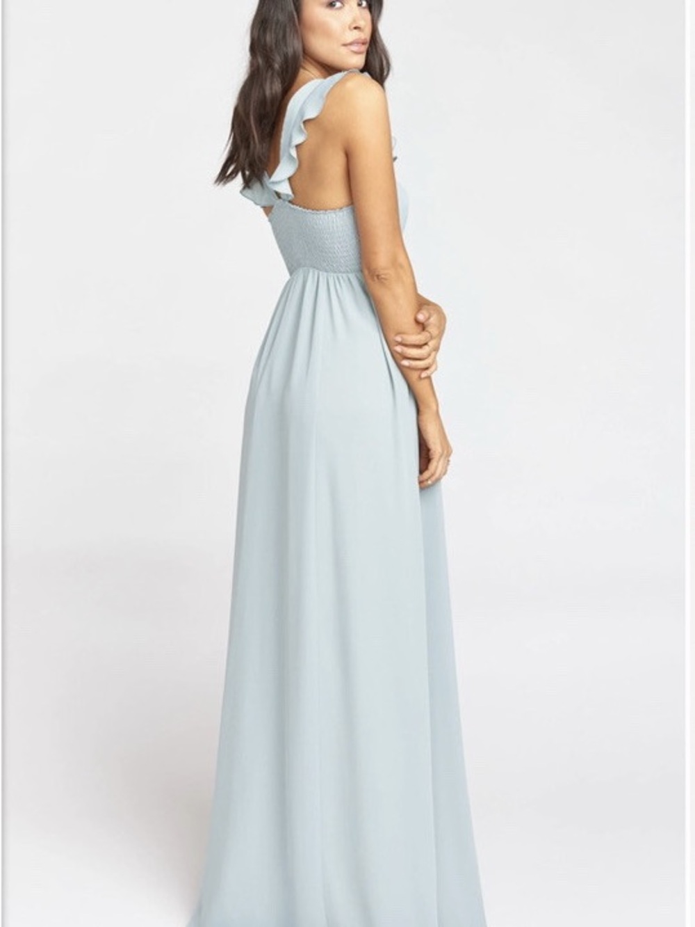 Show Me Your MuMu Sage Ruffle Strap June Maxi Dress